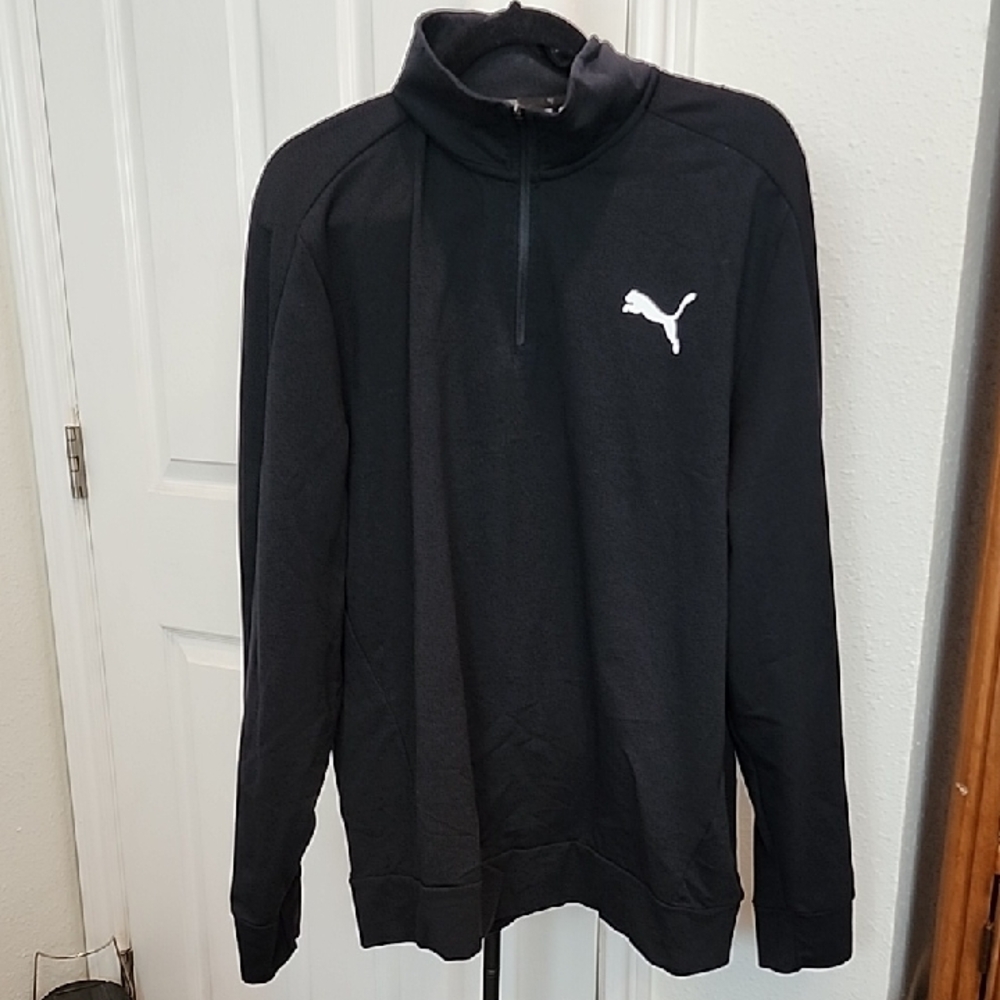 Puma Men's Black Zip-Up Sweater XXL